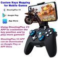 VOLY®Manette pour Android/PC/PS3,Bluetooth Mobile Game Android Manette,2.4G sans Fil PC/PS3/TV Manette Gamepad avec Double-2