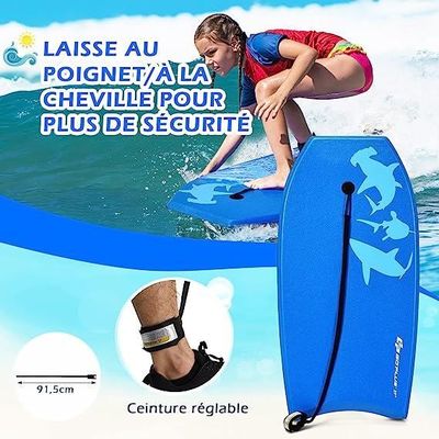 Bodyboard Per Bambini WAHU 84cm | Per Surf E Scivoli D'Acqua | Cinghia Trasporto Regolabile - Foto 12