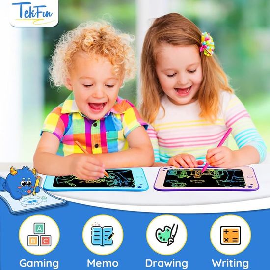 TEKFUN Tablette Dessin Enfant Jouets Enfant 3 4 5 6 7 Ans Garçon Fille, Tablette d'écriture LCD 8,5 Pouces Ardoise Magique, éducatifs Jouet Cadeaux d' anniversaire de Noël pour Enfants (Bleu Jaune TEKFUN Tablette Dessin Enfant Jouets Enfant 3 4 5 6 7 Ans Garçon Fille, Tablette d'écriture LCD 8,5 Pouces Ardoise Magique, éducatifs Jouet Cadeaux d' anniversaire de Noël pour Enfants (Bleu Jaune
