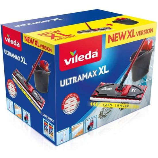 Vileda Ultramax Power Recharge Balais Laveurs Taille XL 160933 - Cdiscount  Maison