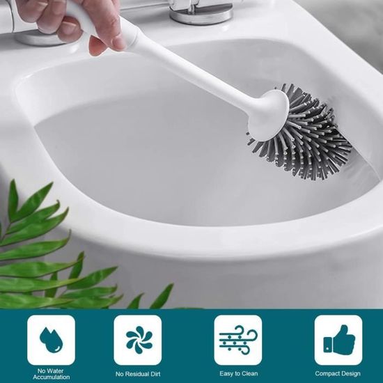Brosse WC Flexicleaner silicone siliconette - brosse toilette - InnovMania