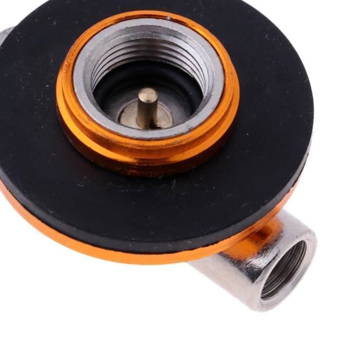 Adaptateur de Valve gonflable de charge de commutation de cuisinière à gaz de Camping en plein air d'acier inoxydable de 7.8cm adaptateur de cylindre de réservoir de cartouche de gaz 18 Adaptateur de Valve gonflable de charge de commutation de cuisinière à gaz de Camping en plein air d'acier inoxydable de 7.8cm adaptateur de cylindre de réservoir de cartouche de gaz 18