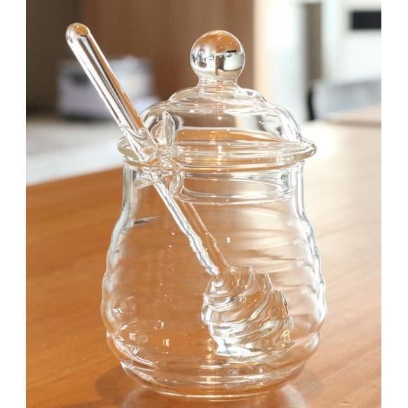 Pot à miel en verre avec cuillère - Cdiscount Puériculture & Eveil bébé