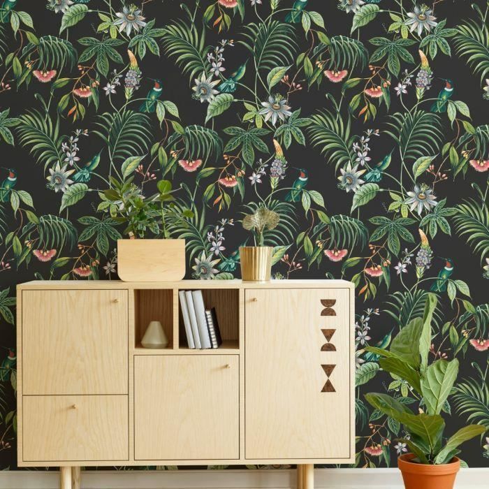 Papier peint panoramique Glasshouse par Graham & Brown - Sauge