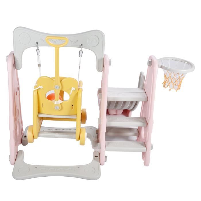 Bettizia Toboggan pour enfants 4 en 1 Pliable Toboggan de jardin Aire de jeux avec Bettizia Toboggan pour enfants 4 en 1 Pliable Toboggan de jardin Aire de jeux avec