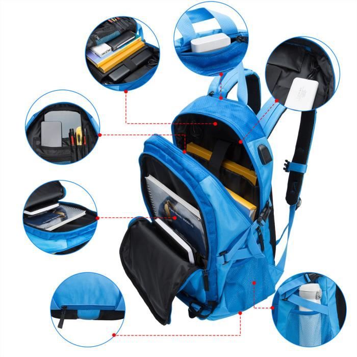 Housse De Pluie Imperméable Pour Sac à Dos - Jaune Fluo Avec Bande Réfléchissante - Coupe-vent, élastique Ajustable - Pour école, Randonnée