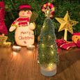 3pcs LED mini arbre de Noël décor de ornement de bureau de (sans batterie) tube lumineux - tube led luminaire d'interieur-3
