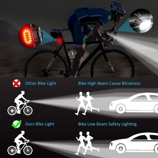 Lumière De Décoration De Vélo - Lumières Décoratives Pour Vélos  Avec  Voyant D'Avertissement De Boîtier De Batterie Étanche [H1263] - Cdiscount  Sport
