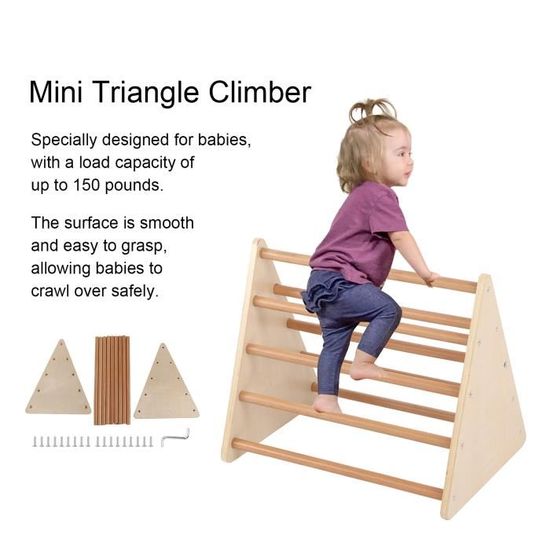 Suc Mini Triangle D Escalade Pikler Mini Echelle D Escalade Triangulaire Pikler Pour Enfants Pour Nourrissons Et Jeunes Enfants Cdiscount Auto
