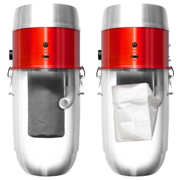 Aspirateur Centralisé Nadair 700 Airwatts Cuve 32L Hybride avec ou