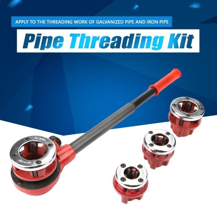 Outil De Filetage Tuyau – Lot De 2, Compatible Perceuse | Pour Tuyaux DN15 (1/2”) Et DN20 (3/4”) | Filetage Intérieur/extérieur