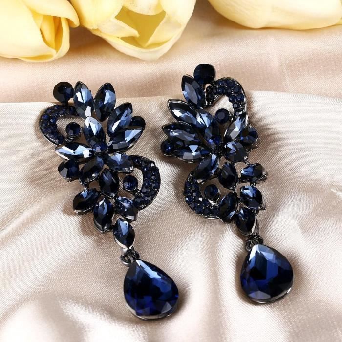 Boucles D'oreilles Pendentifs Argent – Élégantes, Mariage, Edibazzar, Métal Oxydé