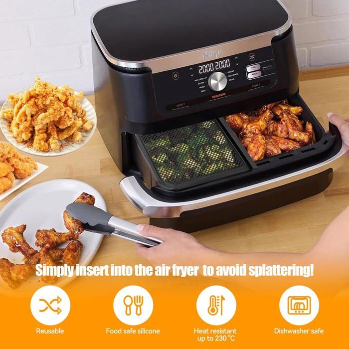 Grille Anti-projections Pour Air Fryer Ninja AF500EU 10,4 L - Silicone Réutilisable, Protection De La Résistance - 4