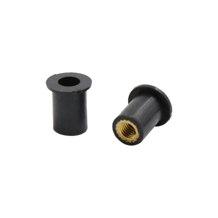 Fixations Pare-brise Moto - Lot De 10 Joints En Caoutchouc Avec Vis - Pour Support Phare, Carénage - Filetage M6, Trou 6 Mm - Accessoire Moto Universel