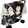 Protection pluie poussette double