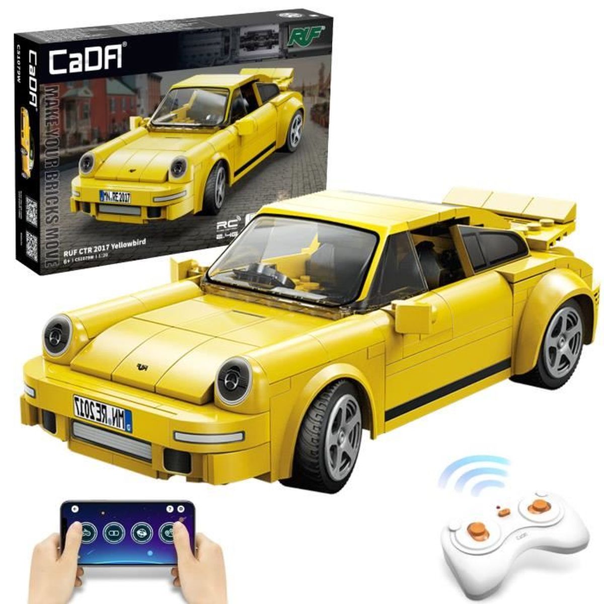 CaDA Construction Blocks RUF CTR 2017 Voiture télécommandée 222 pièces ...