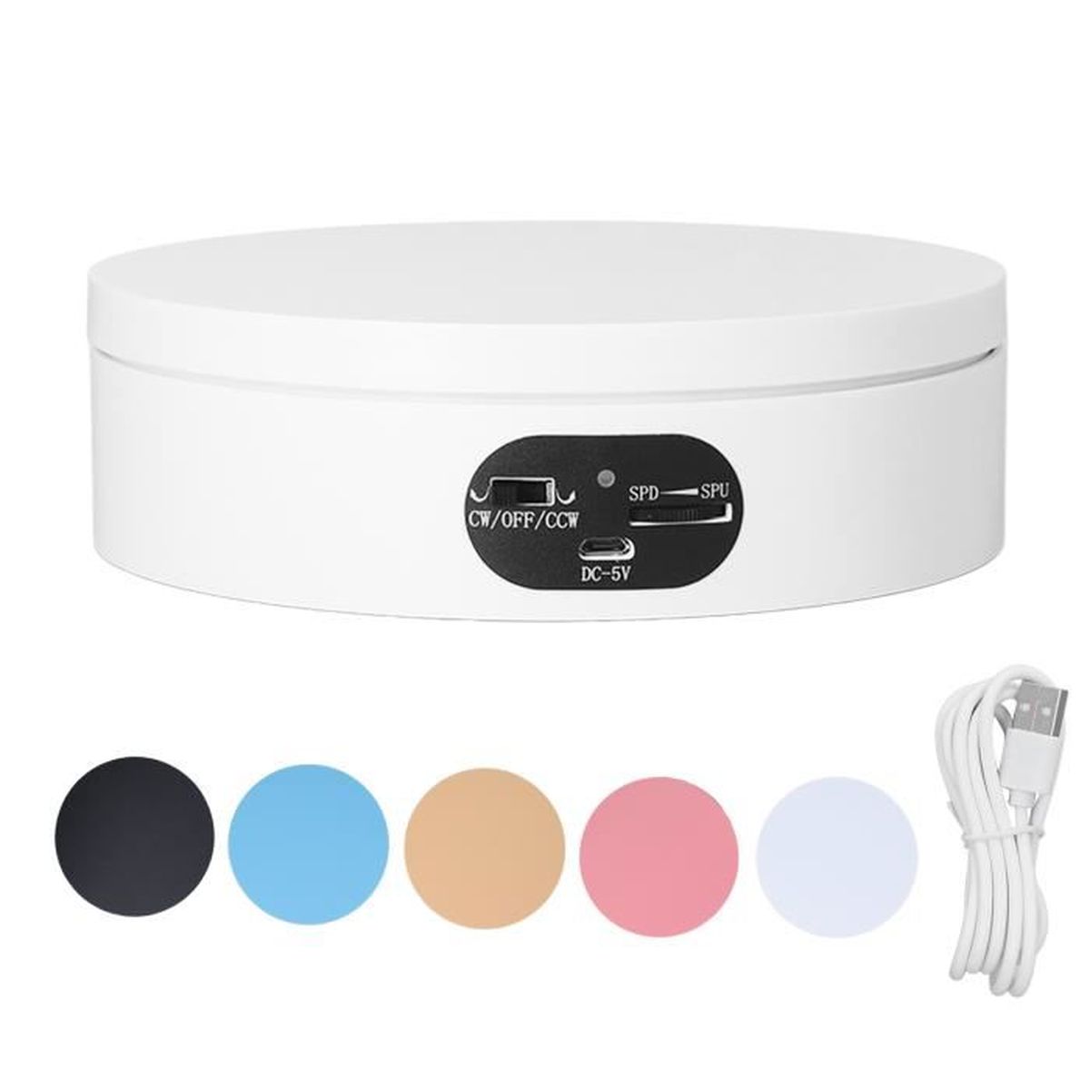 Fdit Présentoir Rotatif Motorisé Présentoir Rotatif Présentoir De Tasse à 360 Degrés Gobelets