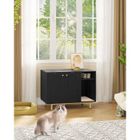 BRAND Maison de Toilette Chat, Table d'appoint en Bois pour Animal Domestique, Convient à la Plupart des Chats et bacs à litière