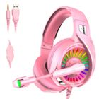 KENETUOS Casque Gaming - KENUOS - RGB LED - Microphone Réglable - Stéréo Basse - Anti Bruit