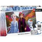 Puzzle La Reine des Neiges 2 - Nathan - 100 pièces avec trieur - Pour enfants dès 6 ans