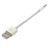 Chargeur USB et câble de synchronisation Cordon 3,5 mm Jack Fiche audio mâle vers USB 2.0 Câble adaptateur convertisseur pour App