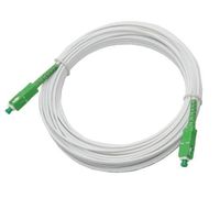 15m (49ft) - ZGEN - Câble Fibre Optique - Jarretière Optique SC APC à SC APC - Monomode (SM) 