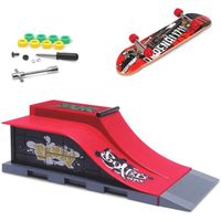 Finger Skateboard et Rampe Accessoires Set de Fingerboard Skate Park Jouets Set DIY Finger Skate Board Ultimate Sport Training