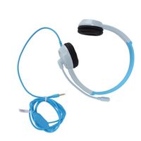 XIJ écouteurs pour enfants avec micro DT326 – écouteurs pour enfants, Volume 85db, Jack 3.5mm, cordon son lecteur Gris Bleu 7541792