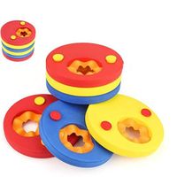 Brassards EVA Réglables – 6 Disques Flottants Pour Enfants 2-6 Ans, 30 Kg Max – Sac De Transport Inclus