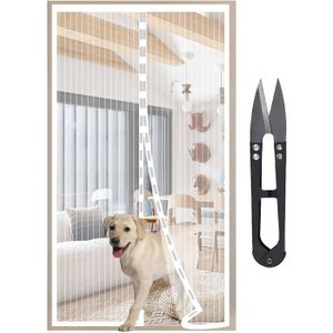 MagnéTique Moustiquaire Porte 210 X 195 Cm Facile à