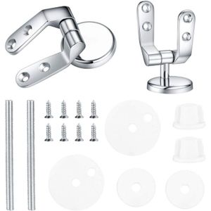 Embouts Charnière WC CANJPTON Métal – Compatibles Roca DAMA Giralda Senso Hall AI0001100R, Fermeture Douce