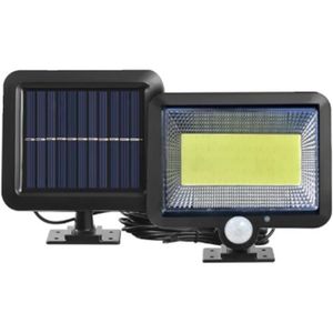 APPLIQUE EXTÉRIEURE Applique extérieure solaire LED 100Cob - Noir - Détecteur de mouvement - Étanche IP65