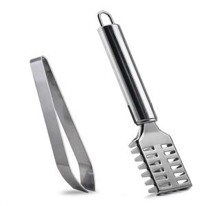 1x Pince Épiler Acier Inox Remover Poil Poisson Os Arête Fishbone Outils Cuisine