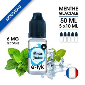 LIQUIDE E-liquide saveur Menthe Glaciale 50 ml en 6 mg de 