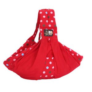 ÉCHARPE DE PORTAGE Echarpe de portage épaule Comfortable réglable - LEOCLOTHO - Rouge - Pour bébé de 0 à 2 ans - Jusqu'à 12 kg