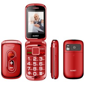 MOBILE SENIOR Guwet Téléphone Portable Senior,GSM téléphone Port
