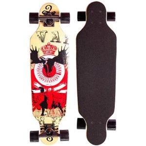 SKATEBOARD - LONGBOARD Skateboard - Limics24 - Longboard 31 Débutants Twin Tip Street Complet Drop-Through Freeride Skating Cruiser Boards