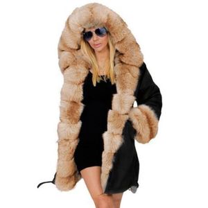 MANTEAU - CABAN Manteau Femme Pardessus en molleton d'hiver à manc