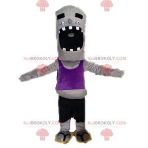 DÉGUISEMENT - PANOPLIE Mascotte de zombie gris amusant et géant - Costume