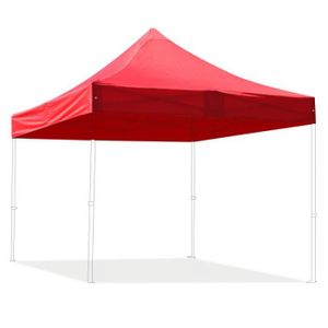 ACCESSOIRE DE TENTE Toit pour tente pliante 3x3 m rouge