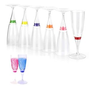 Aurora Lot de 6 fl/ûtes /à champagne en cristal taill/ées /à la main dans un emballage cadeau