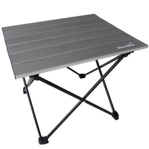 Table de camping pliable en aluminium 50 x 30 x 20 cm Table de camping portable petite pliable multifonction jardin/plage Blanc