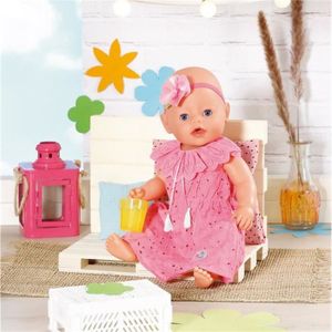 ACCESSOIRE POUPÉE Robe à fleurs pour poupée Baby born Trend de Zapf Creation - 43 cm - Rose