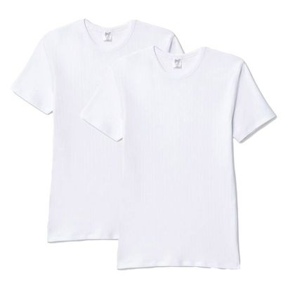 Abanderado ASM0206 Maillot de corps homme 100% coton blanc