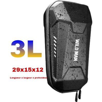Rangement Trottinette Imperméable Sacoche Guidon Trottinette électrique 4L - Coque Dure EVA Imperméable - Universel Pour Xiaomi, Ninebot Accessoires Trottinette Electrique