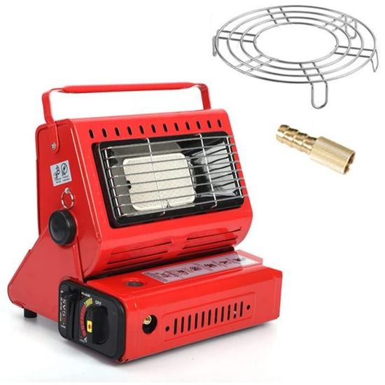 Chauffage à Gaz Portable Mini – Allumage Piézoélectrique, Puissance Réglable, Pour Camping, Garage, Pêche