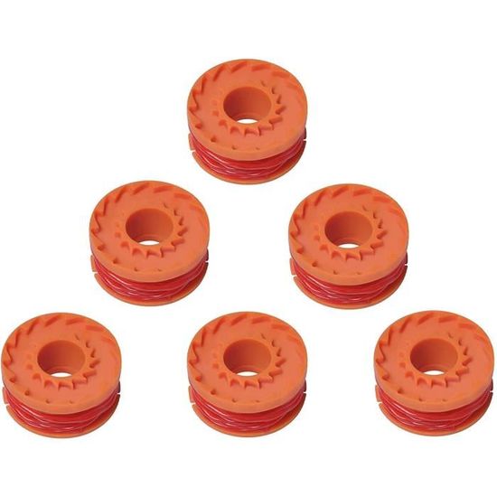 Capuchons De Bobine Pour Coupe-bordures Black & Decker HDL STC5433, STC5433PC – Lot De 2 – Grise, Dimensions 87,5x40,5 Mm – Pièce De Rechange