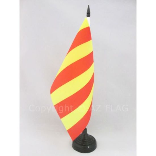 Drapeau Commissaire De Course Rouge Et Jaune 45x30 Cm