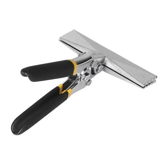 PRITOK Pince pliante à 45° : outil de pliage avec poignée antidérapante, pince à cintrer large 22 mm, pour plier et lisser les tôles et outil de couvreur durable (rouge