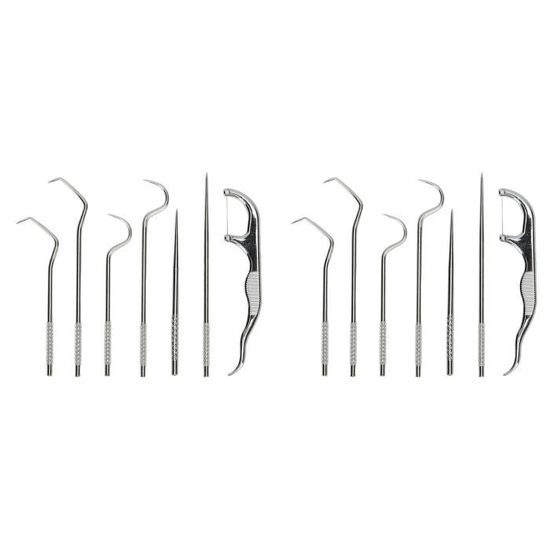 Cure-dents En Titane Réutilisables - Set 3 Pièces - Portable Pour Voyage, Pique-nique